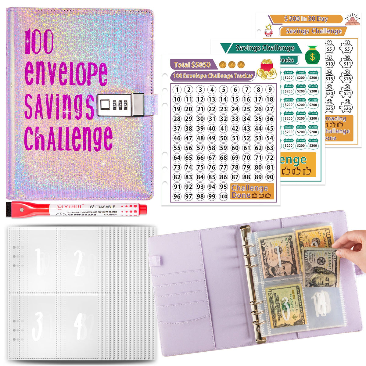 The 100 Day Money Challenge Planner