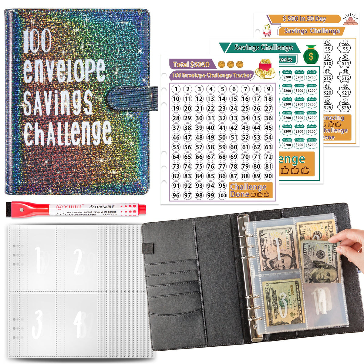 The 100 Day Money Challenge Planner