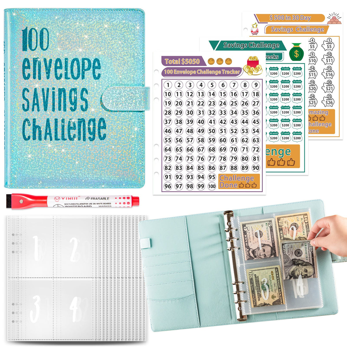 The 100 Day Money Challenge Planner