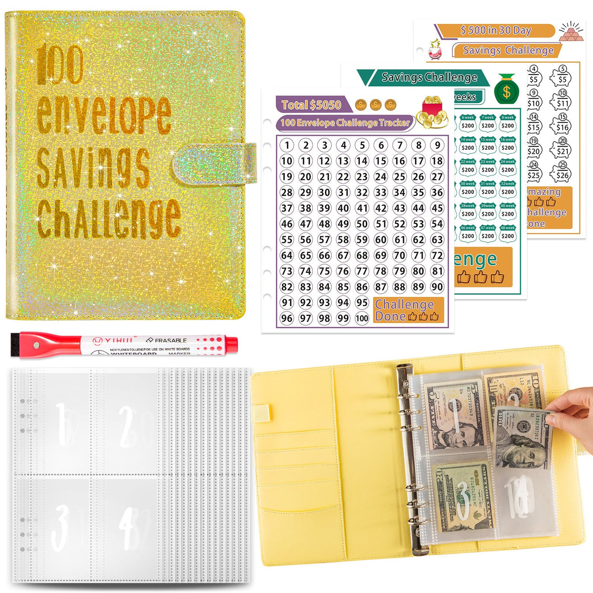 The 100 Day Money Challenge Planner