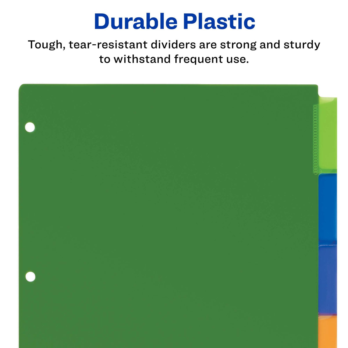 Avery 5-Tab Plastic Insertable Binder Dividers, 24 Sets (11900)