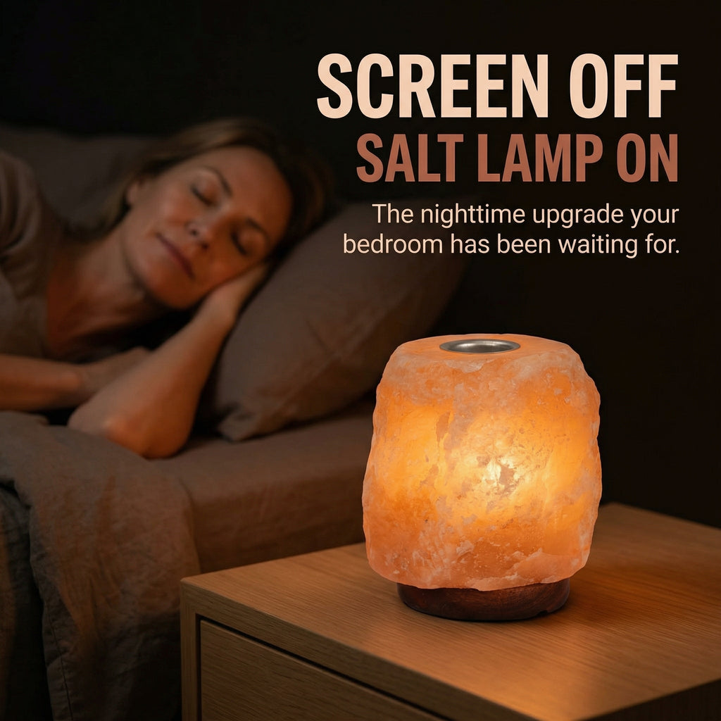 Himalayan Salt Lamp with Oil Tray