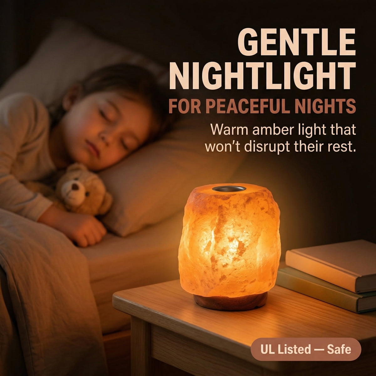 Himalayan Salt Lamp with Oil Tray