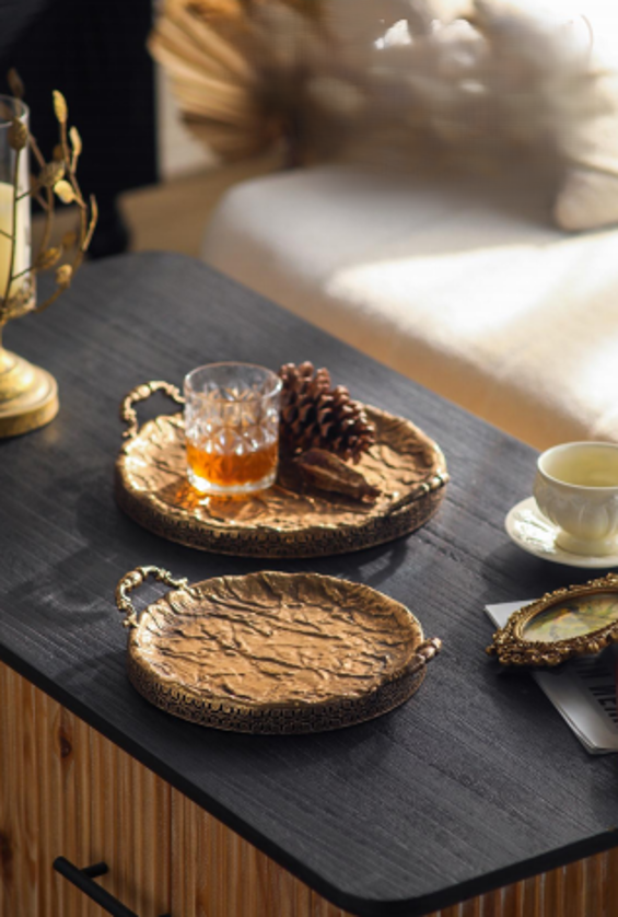 Antique Brass Style Trays