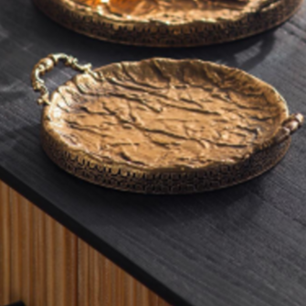 Antique Brass Style Trays