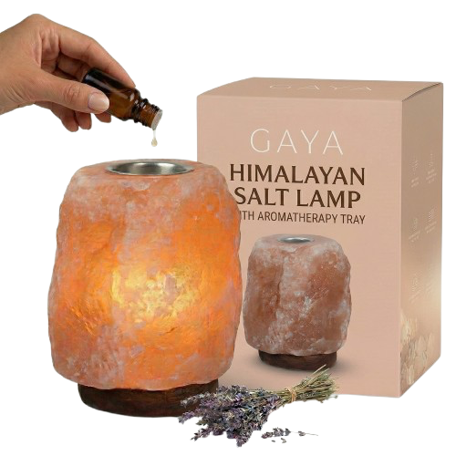 Himalayan Salt Lamp with Oil Tray
