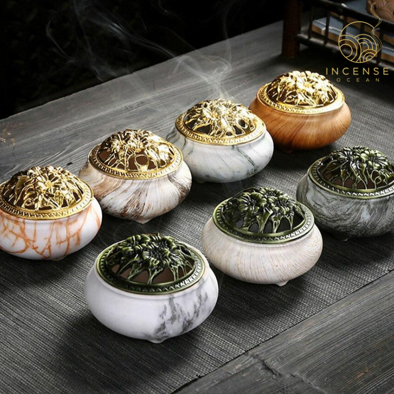 Marble Coil Incense Censer