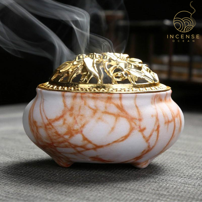 Marble Coil Incense Censer