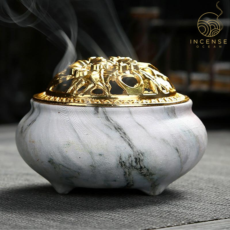 Marble Coil Incense Censer