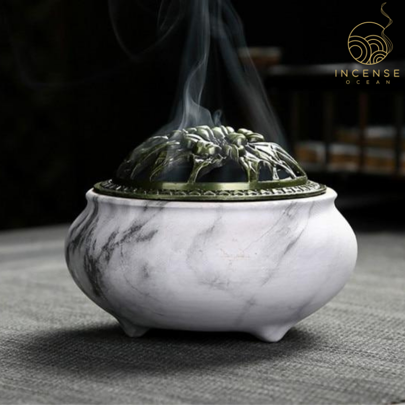 Marble Coil Incense Censer