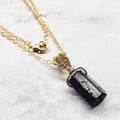 Raw Black Tourmaline Necklace