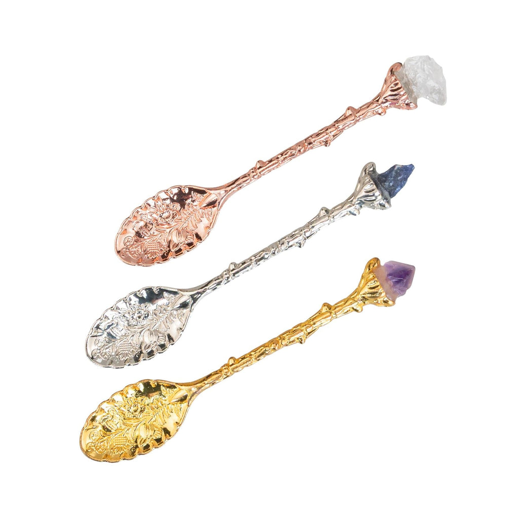 Crystal Topped Herb Spoon