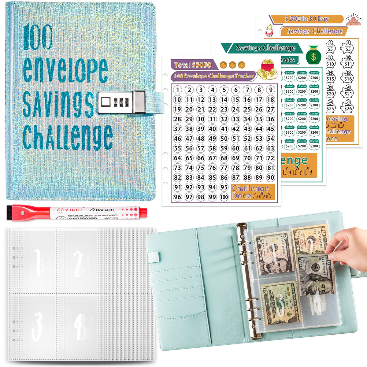 The 100 Day Money Challenge Planner