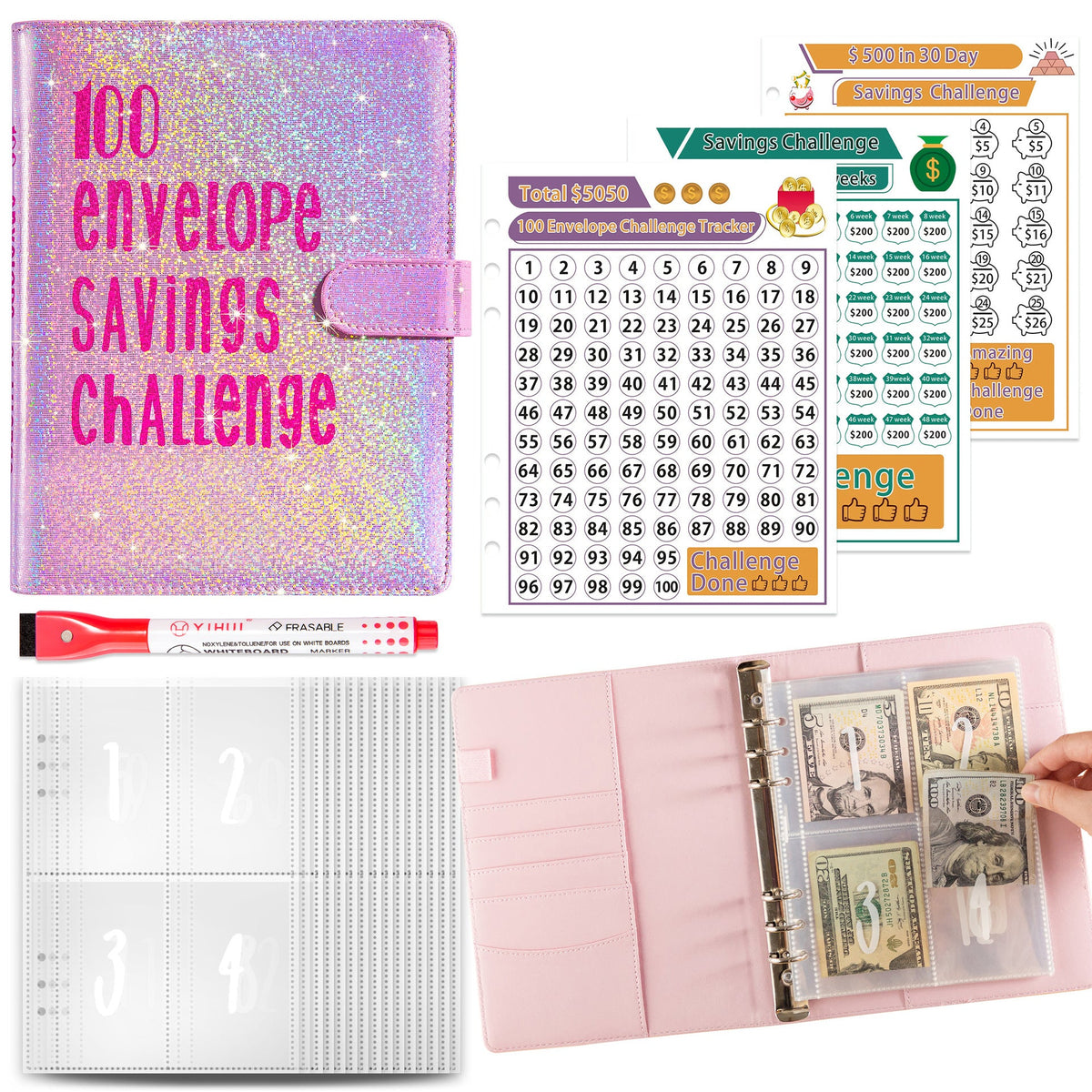 The 100 Day Money Challenge Planner
